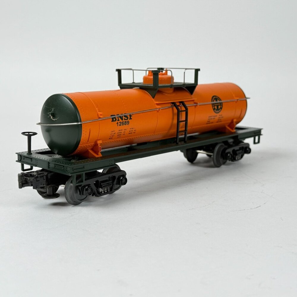 O-27 Gauge 3-Rail MTH Railking Rugged 33-7304 BNSF Railway Single Dome Tank Car